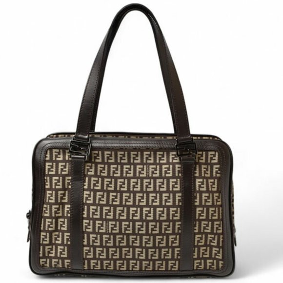 FENDI Brown Zucca Tote Bag - Picture 1 of 12